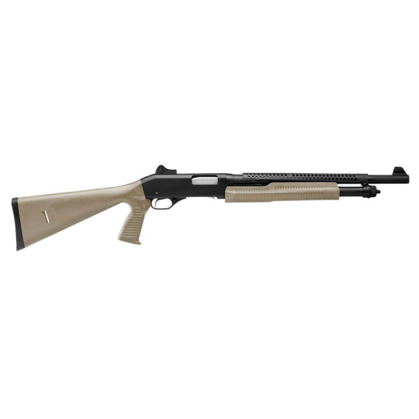 This gun is the Savage Arms® Stevens 320 Security 12 Gauge Pump Shotgun with Heat Shield